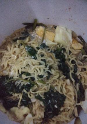 Foto resep Mie rebus, kangkung, telor