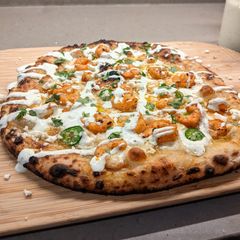 A picture of Shrimp Taco Inspired Pizza.