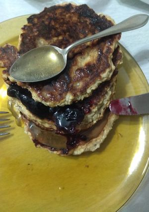 Una foto de Pancakes de banana