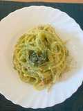 Pasta with Lemon-Almond Pesto and Basil Breadcrumbs