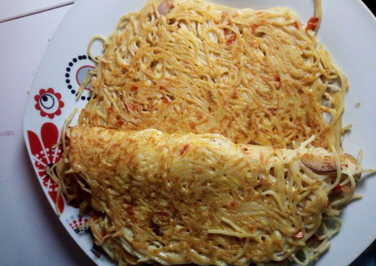 How to Make Any-night-of-the-week Spaghetti omlet