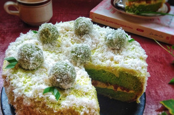 Langkah Mudah untuk Membuat Cake Klepon Sawi Hijau, Lezat Sekali
