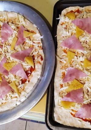 Una foto de Pizza casera