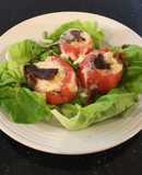 Turkey and Ham Club Stuffed Tomato