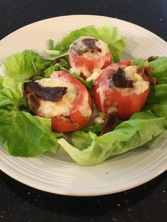 A picture of Turkey and Ham Club Stuffed Tomato.