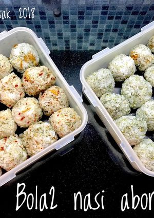 Foto resep Bola2 Nasi Abon Nori dan Boncabe