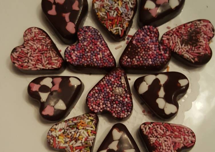 Recette: Mes Coeurs bonbons chocolats