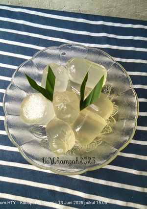 Foto resep Bola air kelapa (isian mochi)