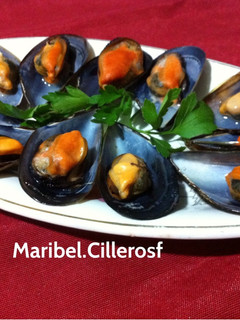 Una foto de Mejillones al vapor