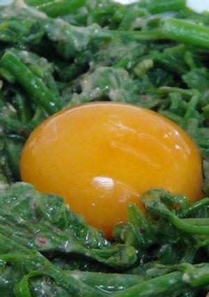 【哇菜影音食譜】月見腐乳拌過貓 的食譜成品照片