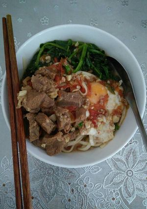 Hình của món Mì thịt bò.