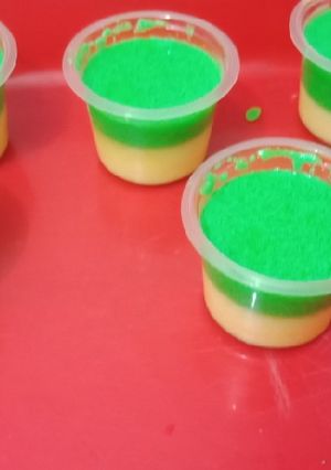 Foto resep Puding lumut mentega cup