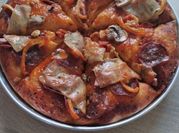 Gambar pizza daging pepperoni