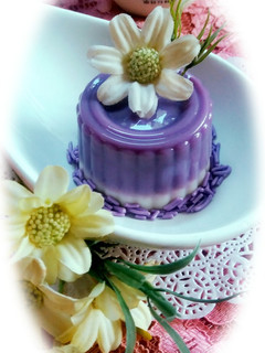 Foto resep Purple sweet potato milk pudding