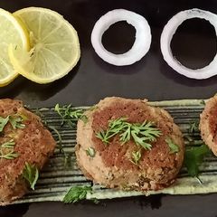 A picture of Soya Chunk Dunger kabab.
