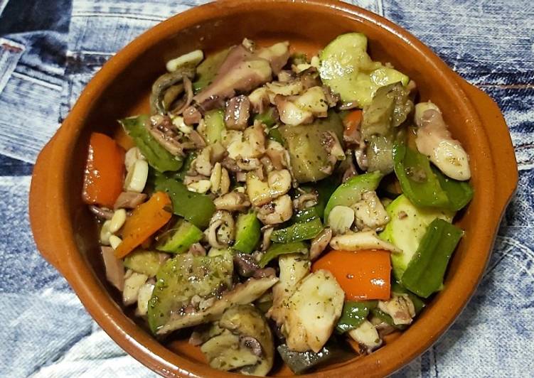 Potón con verduras y especias