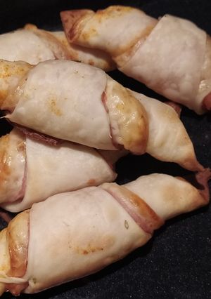 Una foto de Snack de jamón y queso, súper rápido