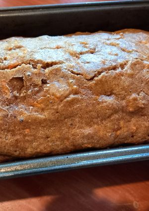 Una foto de Budín saludable de zanahorias