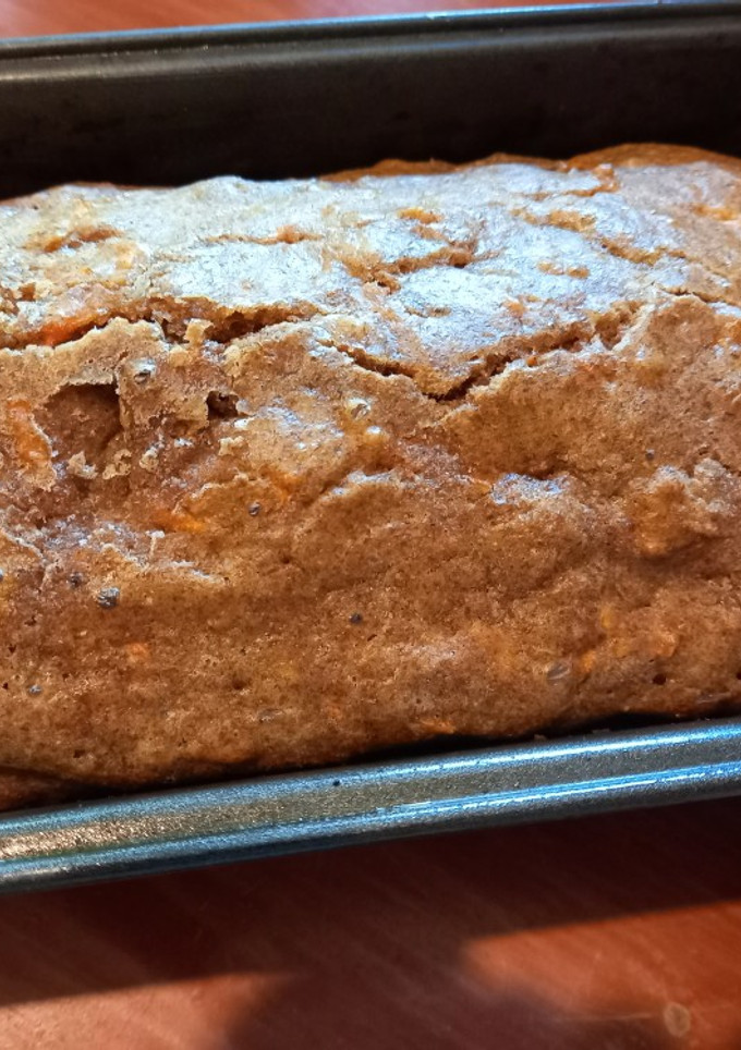 Una foto de Budín saludable de zanahorias
