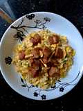 Japanese Fried Rice with Grilled Saikoro