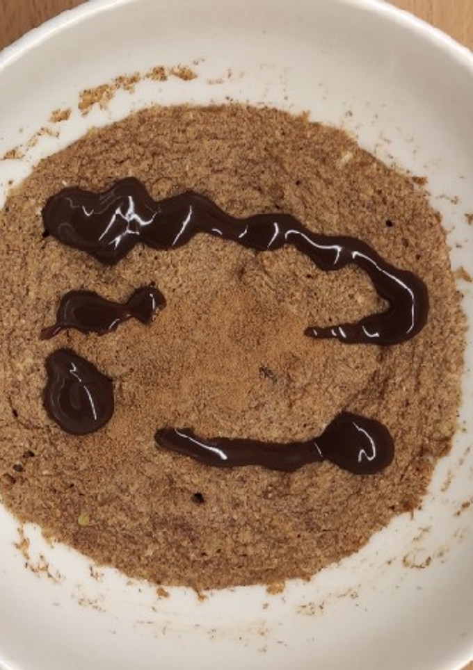 Una foto de Mug cake proteica (o no) de manzana