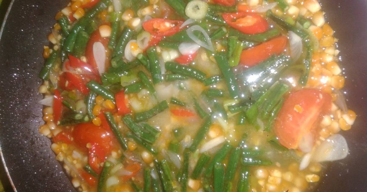 Resep Tumis Jagung Kacang Panjang Oleh Jemari Yurie Cookpad