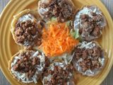 Sopes de frijoles con carne