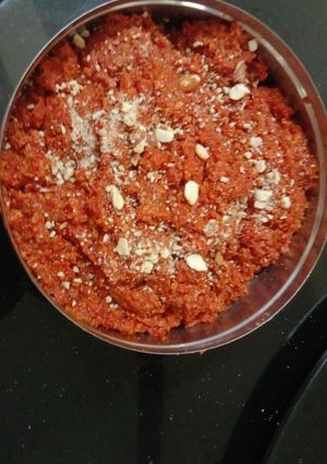 A picture of Gajar halva.