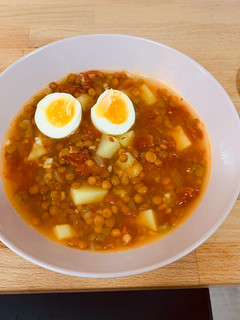 Una foto de Lentejas vegetarianas