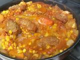 سجق بالخضار والكاري
