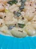 Ñoquis  - Gnocchi con Crema de Verdeo