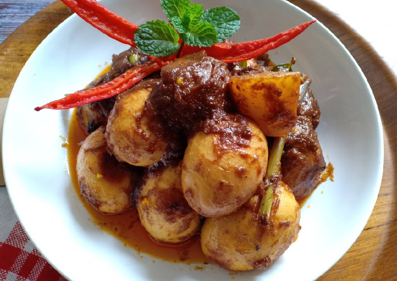 Rendang Kentang Telur