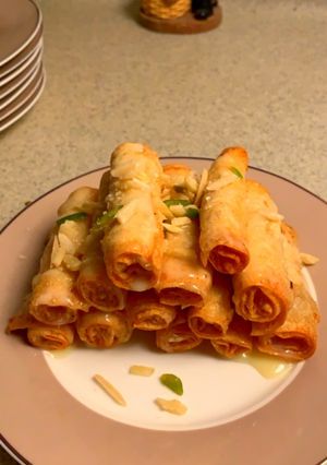 صورة لوصفة رولات جبنة كيري 🫔😋