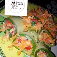 A picture of Cucumber rolls.