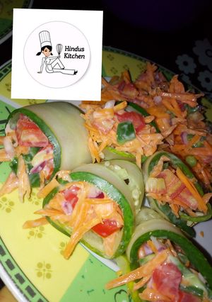 A picture of Cucumber rolls.