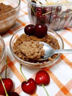 Una foto de Arroz con leche chocolatada 😋