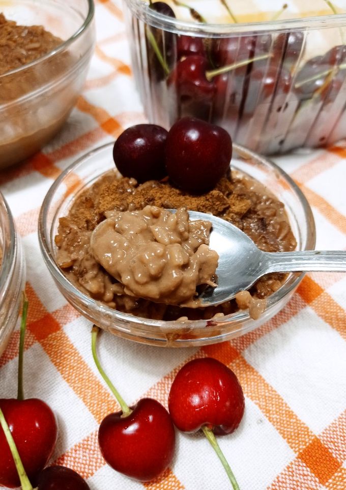 Una foto de Arroz con leche chocolatada 😋