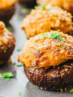 A picture of Enchanting keto crab stuffed mushrooms.
