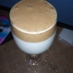 A picture of Dalgona coffee.