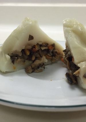 Hình của món Bánh giò chay.