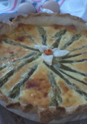 Una foto de Tarta de espárragos