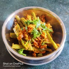 A picture of Drumstick Besan Sabji.