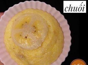 Hình của món Ăn dặm cho bé: Muffin cam chuối.
