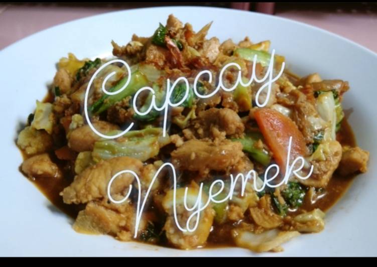 Bumbu meracik Capcay Nyemek, Enak Banget