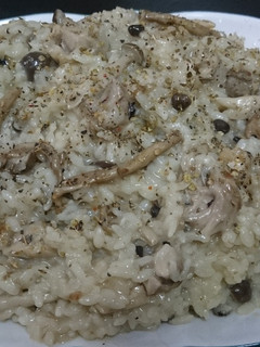 雞肉野菇意大利燉飯 的食譜成品照片