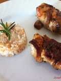 Rollos de pollo y tocino/ Involtini di pollo e pancetta
