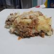 Pastel de papas de carne vegetal