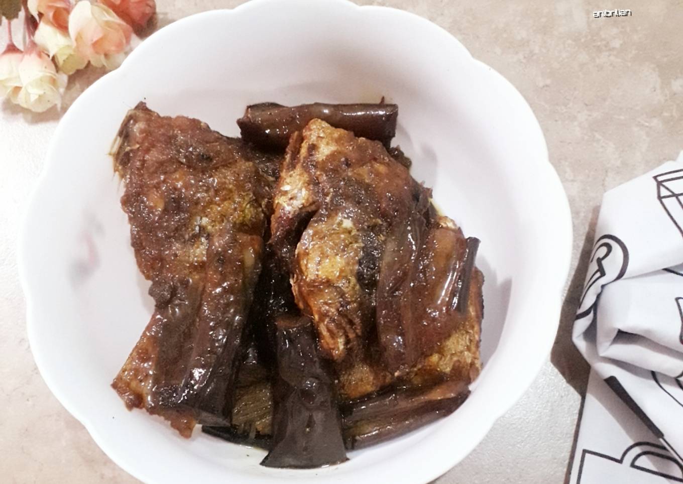 Pecak ikan+terong ungu