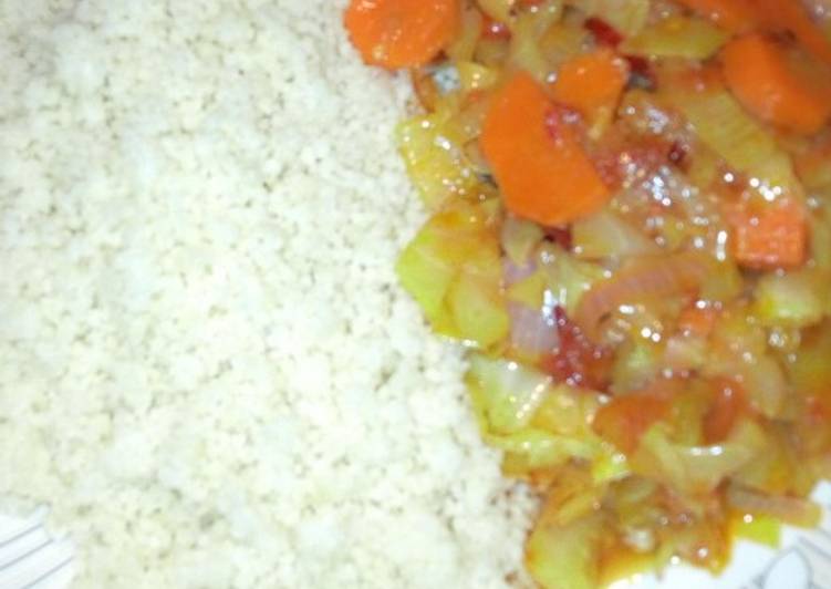 Recipe of Perfect Couscous with vegetable sauce