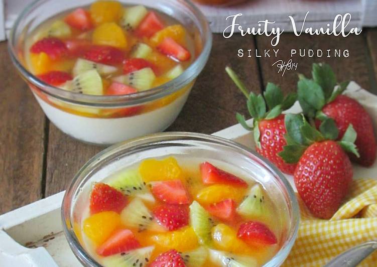 Fruity Vanilla Silky Pudding